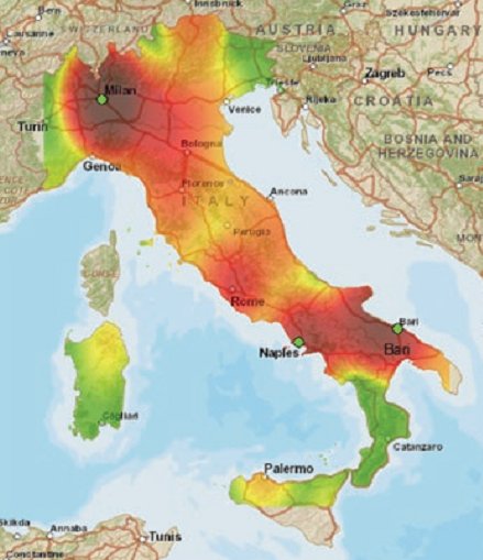 Furti_camion_Italia_2014_mappa